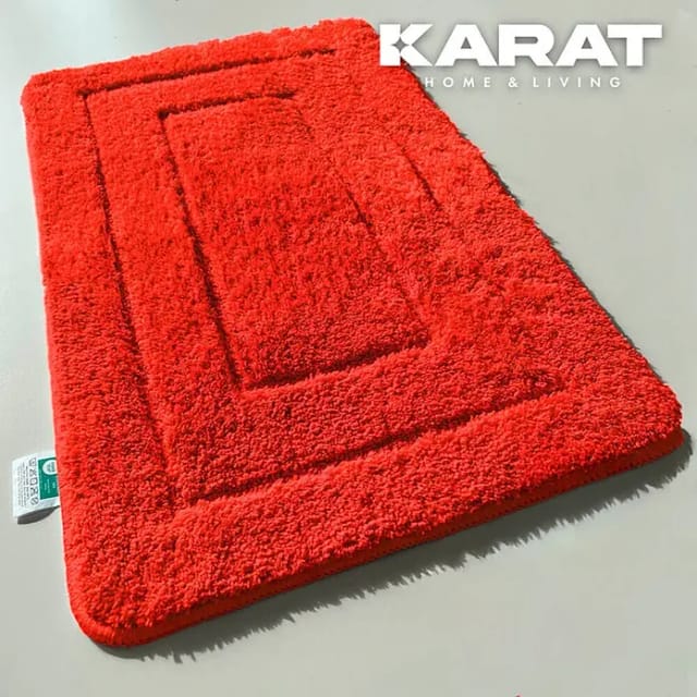 Floordirekt Badteppich Atlantis (120 x 70 cm, Rot, 100% Polyester)