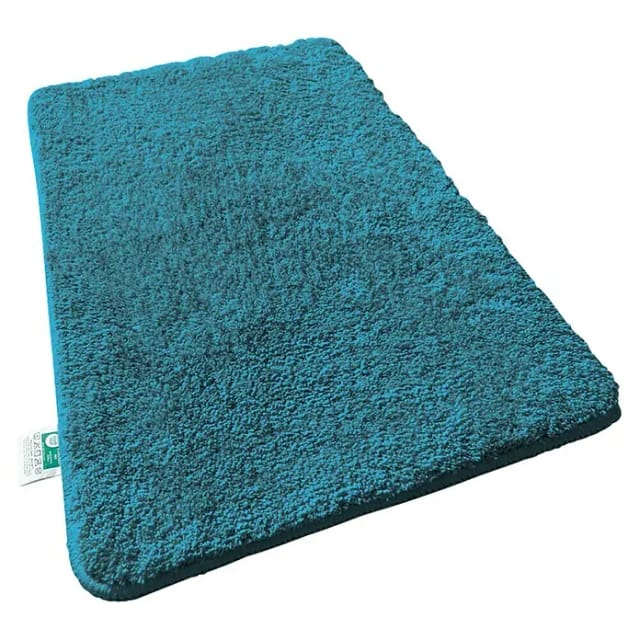 Floordirekt Badteppich Sky (60 x 50 cm, Petrol, 100% Polyester)