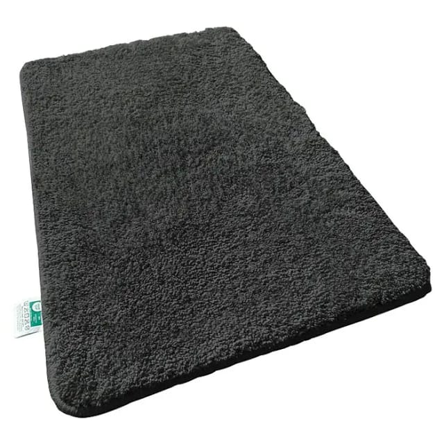 Floordirekt Badteppich Sky (100 x 60 cm, Schwarz, 100% Polyester)