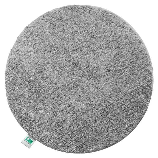 Floordirekt Badteppich Sky (120 x 120 cm, Silbergrau, 100% Polyester)