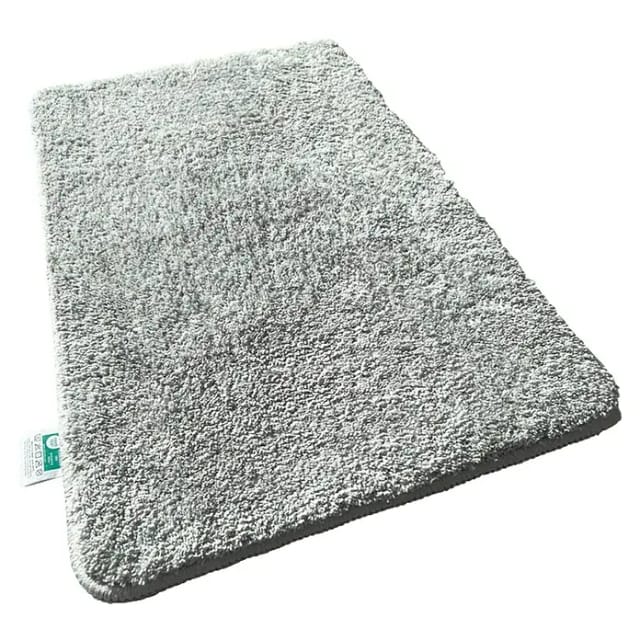Floordirekt Badteppich Sky (80 x 50 cm, Silbergrau, 100% Polyester)