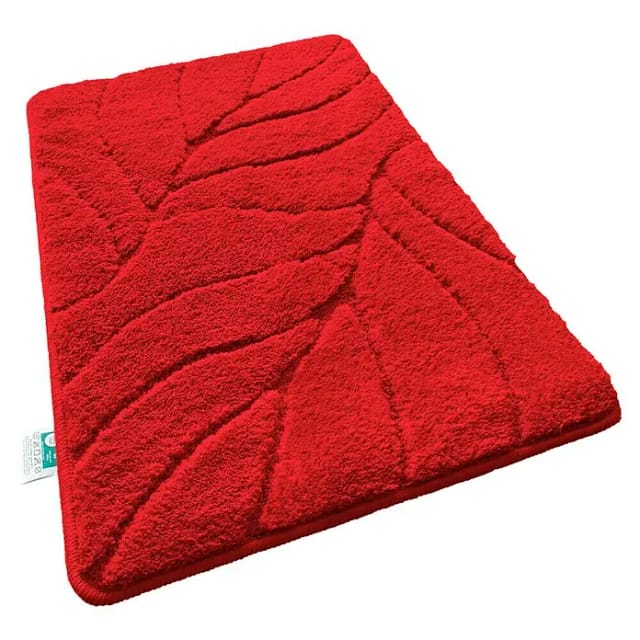 Floordirekt Badteppich Maris (120 x 60 cm, Rot, 100% Polyester)