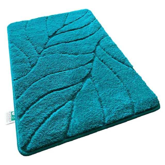 Floordirekt Badteppich Maris (150 x 80 cm, Türkis, 100% Polyester)