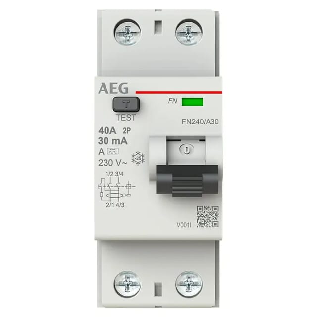 AEG FI- & Leitungsschutzschalter Elfa PlusFN240/A30 (Bemessungsfehlerstrom: 30 mA, Polanzahl: 2 Stk.)