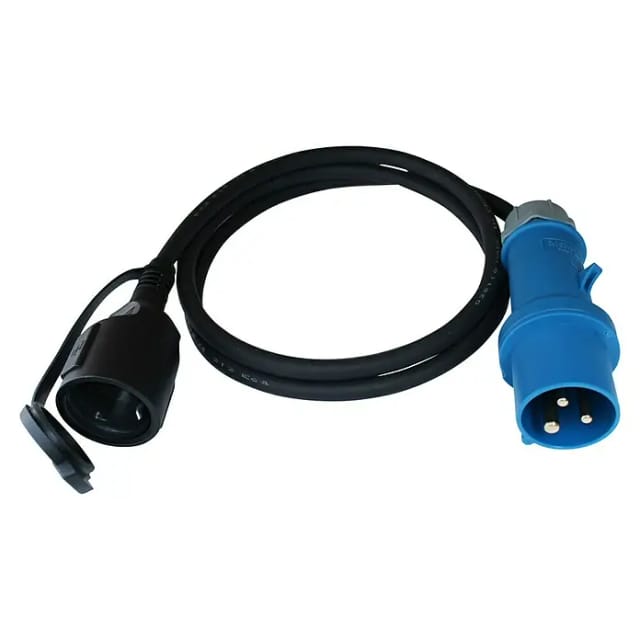Mennekes CEE-Caravan-Adapterleitung (250 V, Polanzahl: 3 Stk., 2 m, CEE-Stecker)