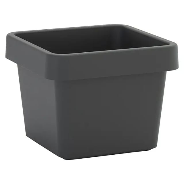 Viva Pflanztopf Square (Außenmaß (L x B x H): 29,5 x 29,5 x 23 cm, Kunststoff, Anthrazit)