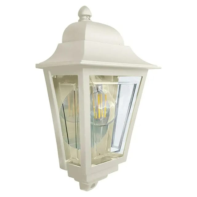 Elstead Außenwandleuchte Deco lane (60 W, 11 x 32,5 x 32,5 cm, Creme, IP44)