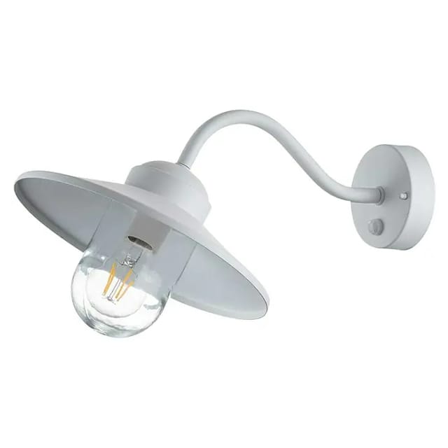 Elstead Außenwandleuchte Klampenborg (50 W, 42 x 27,5 x 25,5 cm, Weiß, IP44)