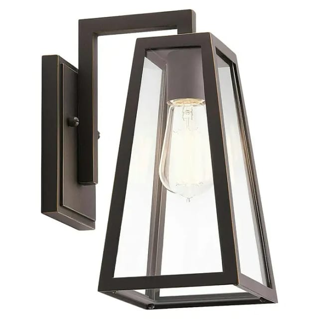 Elstead Außenwandleuchte Delison (60 W, 20,2 x 29 x 29 cm, Schwarz, IP44)