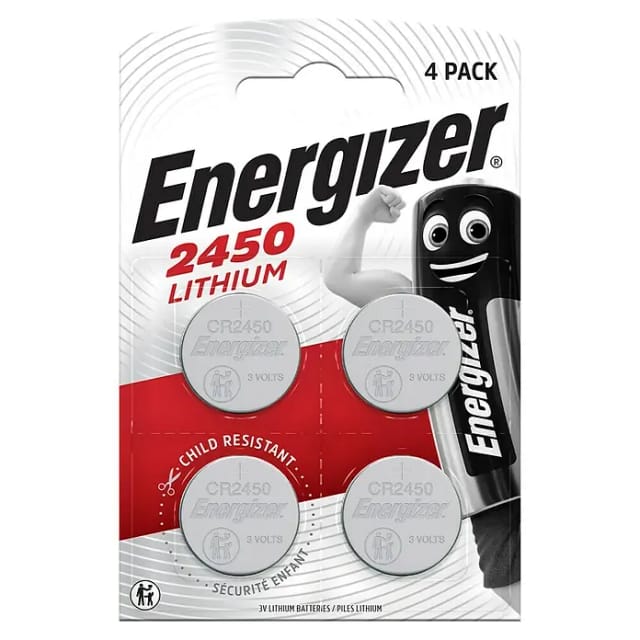 Energizer Knopfzelle 2450 (3 V, 4 Stk.)