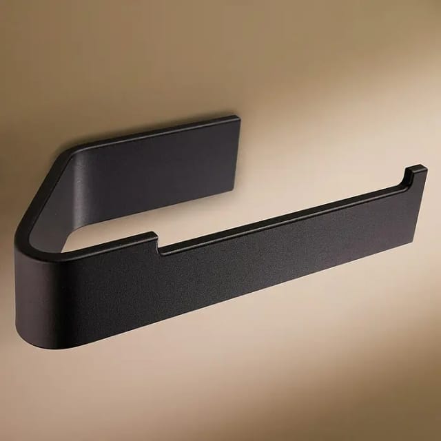 Designfabrik Hamburg Toilettenpapierhalter (Schwarz, Matt)