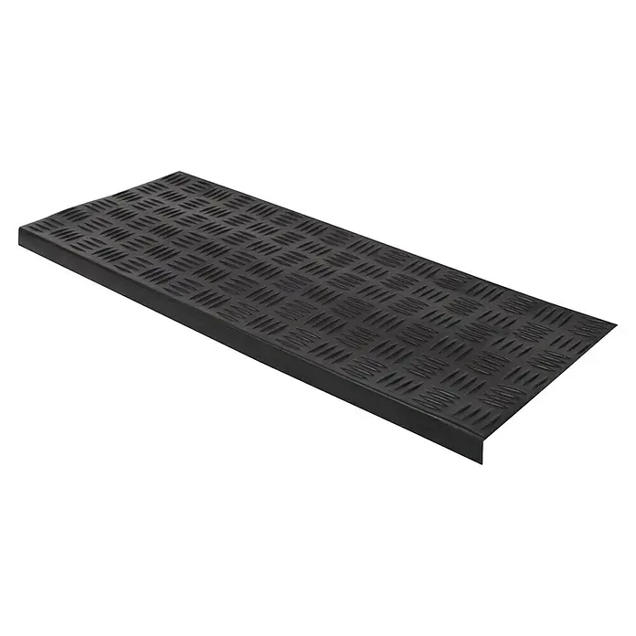 Stufenmatte Madra (75 x 25 cm, 100 % Gummi, Schwarz)