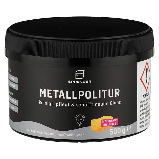 Sprenger Metall-Politurpaste inkl. Schwamm (500 g)