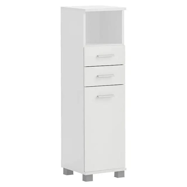 Schildmeyer Palermo Highboard (B x T x H: 30 x 32,6 x 110,5 cm, Weiß, Matt)