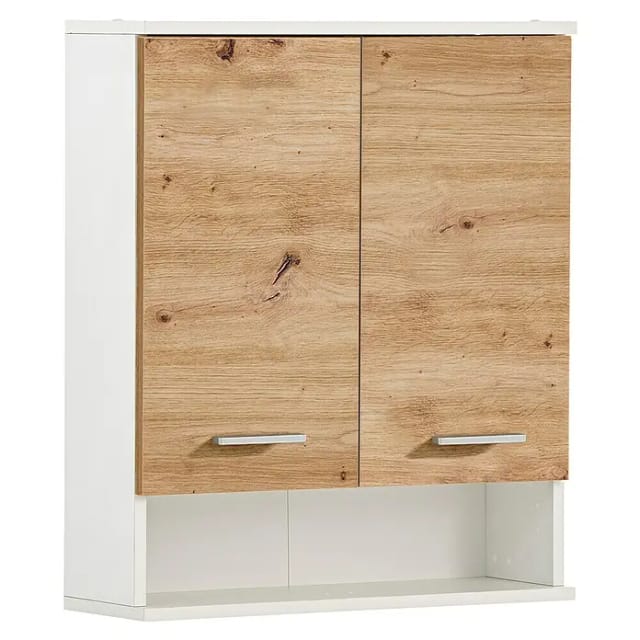 Schildmeyer Palermo Oberschrank (B x T x H: 60 x 20,5 x 71 cm, Weiß/Eiche, Matt)