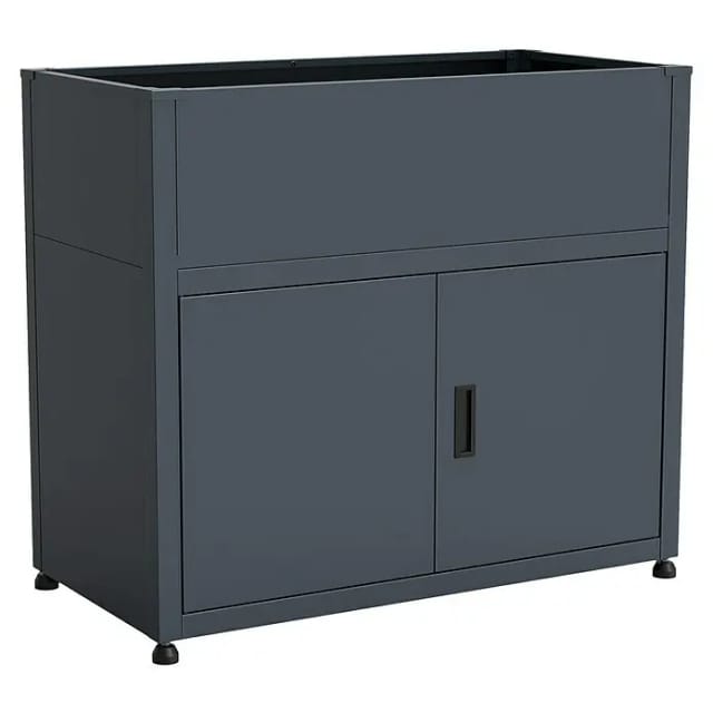KGT Hochbeet UrbanGrow M Space (101 x 51 x 86 cm, Metall, Anthrazit-grau)