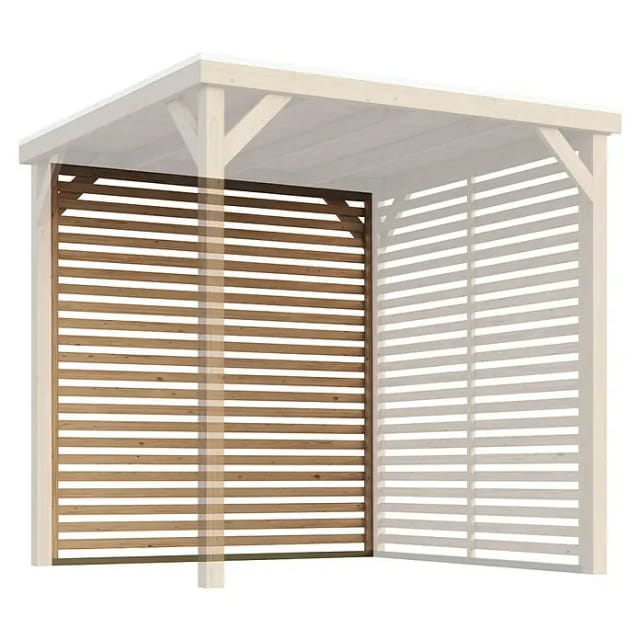 Karibu Pavillon-Seitenwand Lamelle Cubeco (213 x 229,5 cm, Passend für: Gartenpavillon Cubeco)