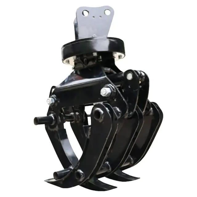 HZC Power Holzgreifer HH360 (Mit Hydraulik, Passend für: Minibagger (wenige Ausnahmen, siehe Text))