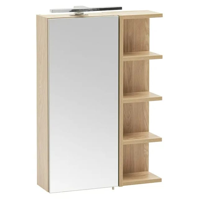 Schildmeyer Piazza LED-Spiegelschrank (B x H: 50 x 75 cm, Eiche Hell)