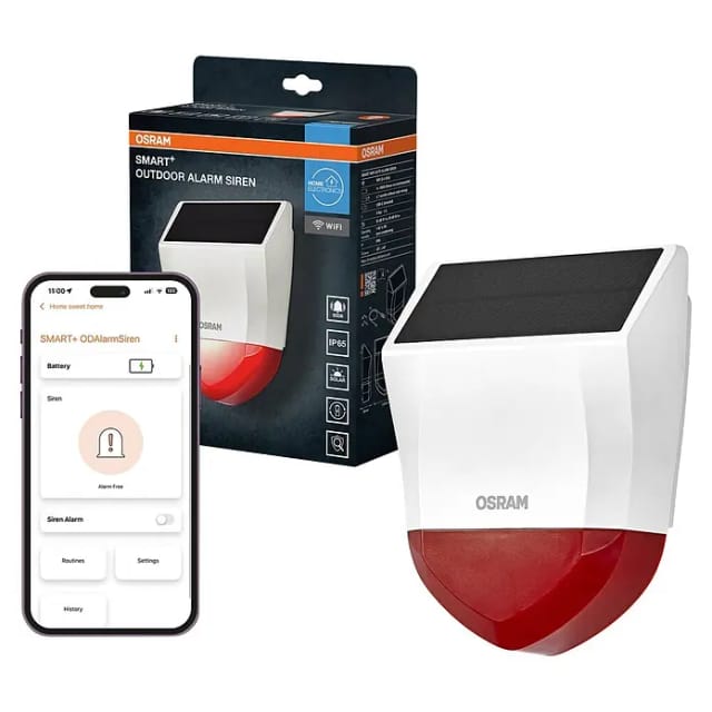Osram Smart+ Alarmsirene (Außen, 95 dB, Batteriebetrieben)