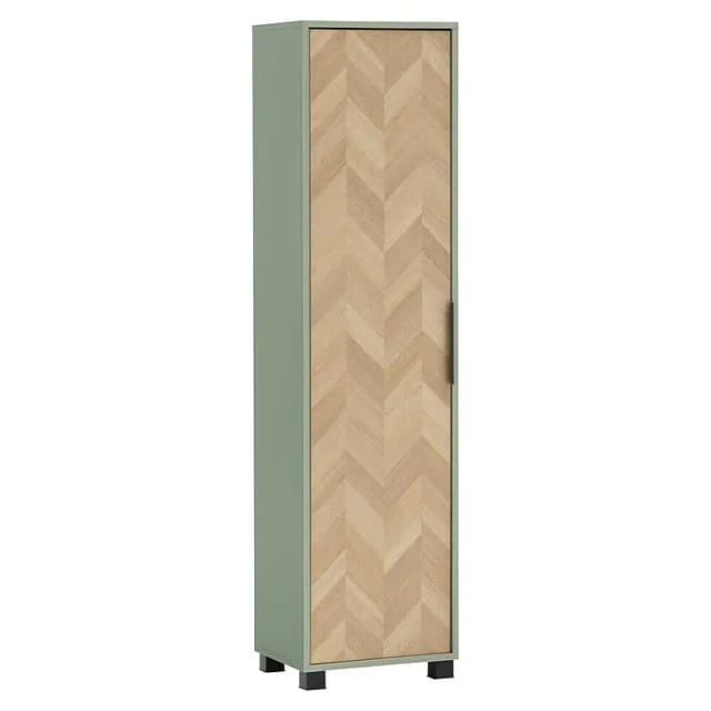 Schildmeyer Piazza Hochschrank (B x T x H: 40 x 33 x 158 cm, Eiche/Pistazie, Matt)