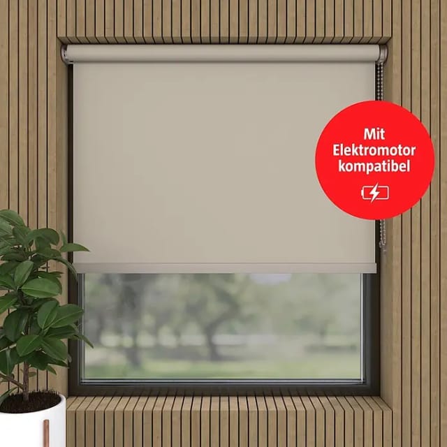 Verdunkelungsrollo Luxus (B x H: 50 x 190 cm, Twill)