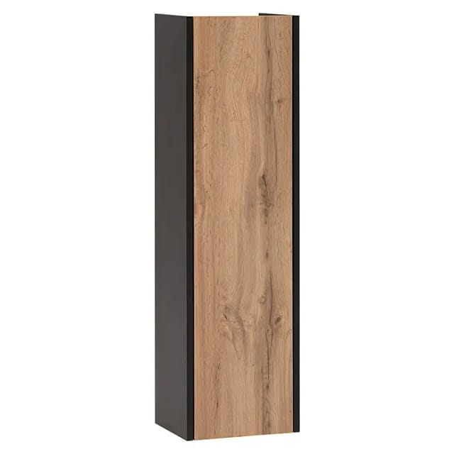 Schildmeyer Tonder Hängeschrank (B x T x H: 30 x 23,4 x 106 cm, Eiche/Schwarz, Matt)