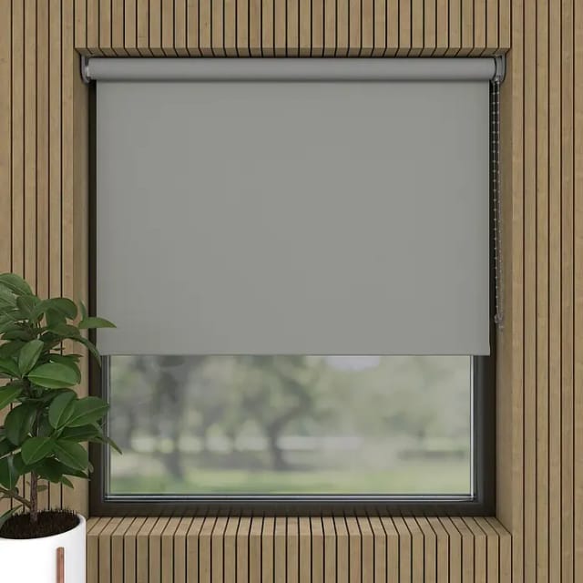 Verdunkelungsrollo (B x H: 40 x 190 cm, Kalkstein, 100 % Polyester)