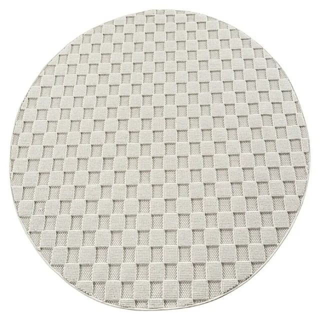 Flachgewebeteppich Helix 2203 (Creme, Durchmesser: 120 cm, 100 % Polyester)