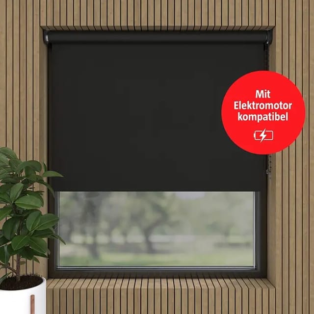 Verdunkelungsrollo (B x H: 60 x 190 cm, Dark, 100 % Polyester)