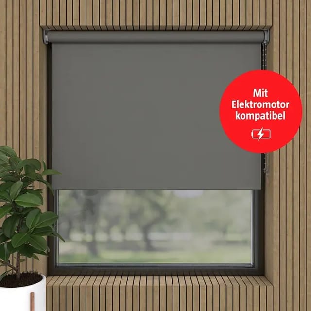 Verdunkelungsrollo (B x H: 220 x 190 cm, Metall, 100 % Polyester)