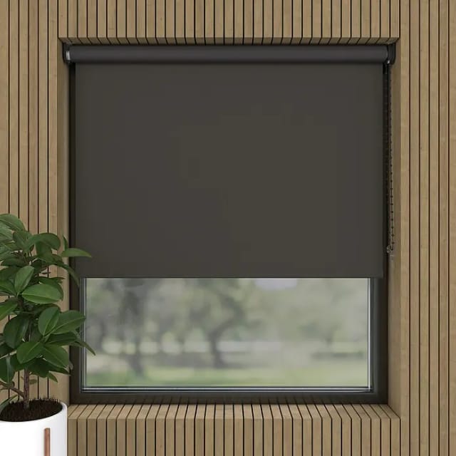 Verdunkelungsrollo (B x H: 40 x 190 cm, Lehm, 100 % Polyester)