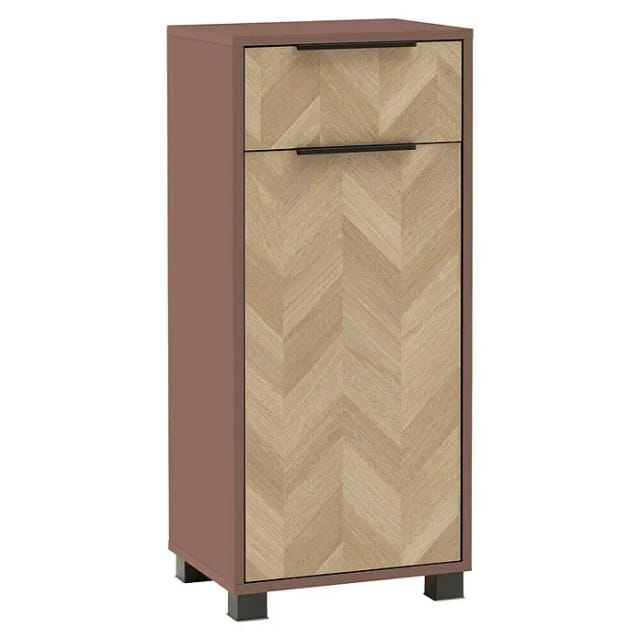 Schildmeyer Piazza Midischrank (B x T x H: 40 x 33 x 91 cm, Eiche/Mauve, Matt)