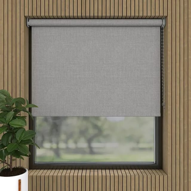 Verdunkelungsrollo Struktur (B x H: 40 x 190 cm, Grau)