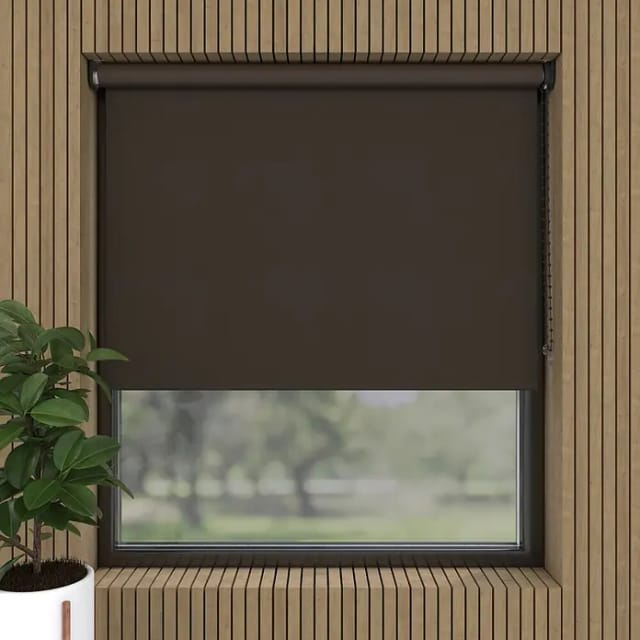Verdunkelungsrollo (B x H: 40 x 190 cm, Trüffel, 100 % Polyester)
