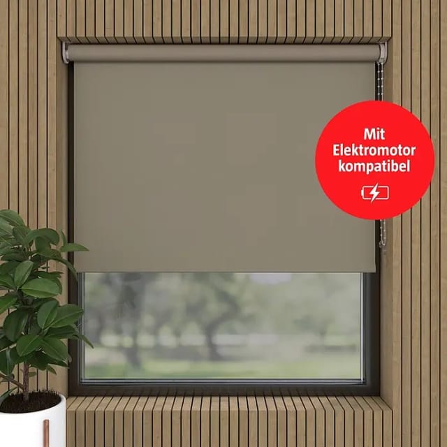 Verdunkelungsrollo (B x H: 210 x 190 cm, Twill, 100 % Polyester)