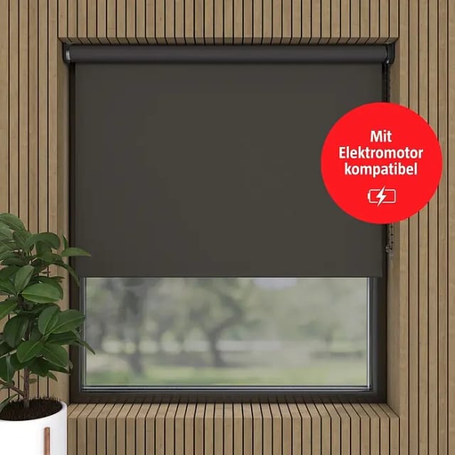 Verdunkelungsrollo (B x H: 160 x 190 cm, Lehm, 100 % Polyester)