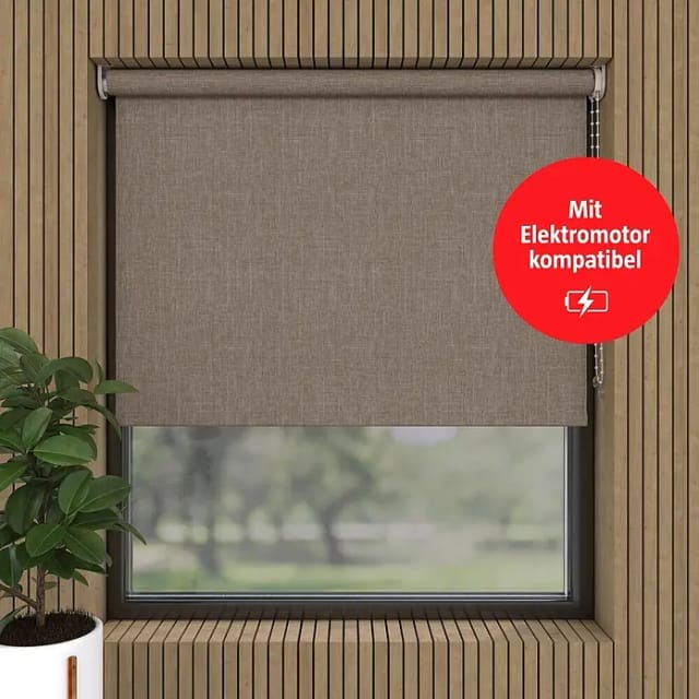 Verdunkelungsrollo Struktur (B x H: 150 x 190 cm, Beige)