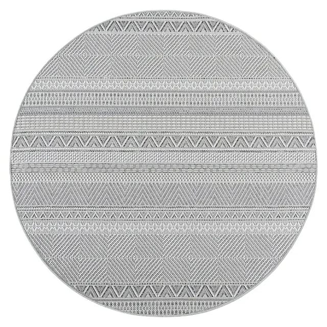 Outdoor-Teppich Desert 1303 (Grau, Durchmesser: 200 cm, 100 % Polypropylen)