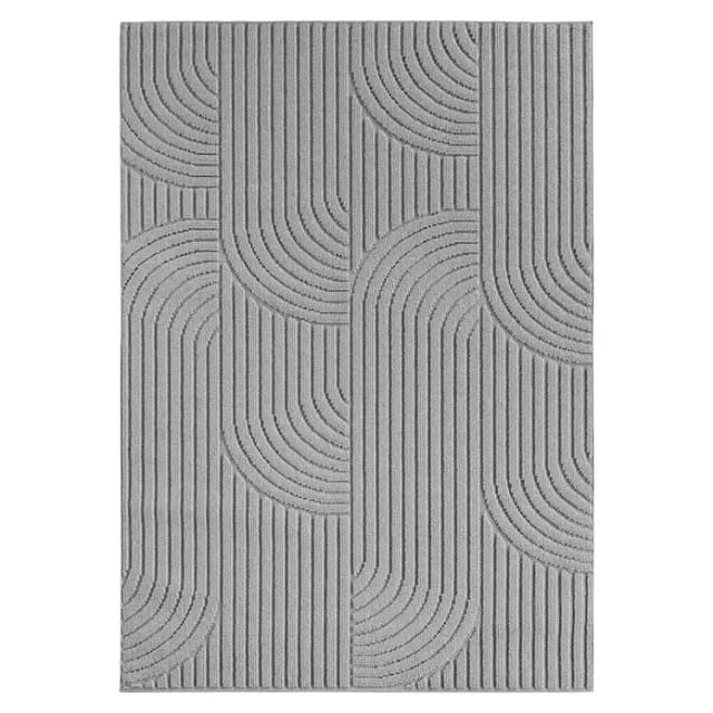 Flachgewebeteppich Helix 2201 (Silber, 230 x 160 cm, 100 % Polyester)