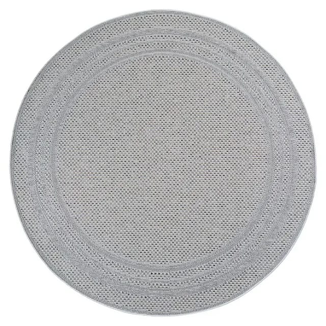 Outdoor-Teppich Desert 1304 (Grau, Durchmesser: 80 cm, 100 % Polypropylen)