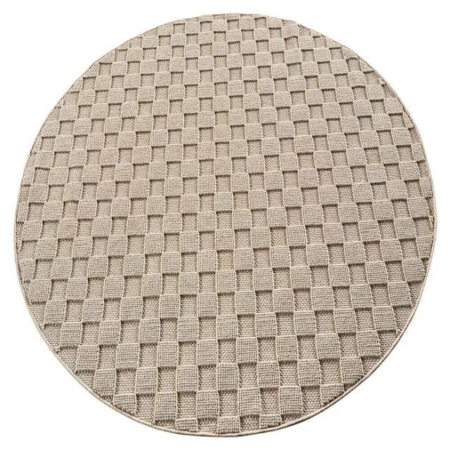 Flachgewebeteppich Helix 2203 (Beige, Durchmesser: 160 cm, 100 % Polyester)