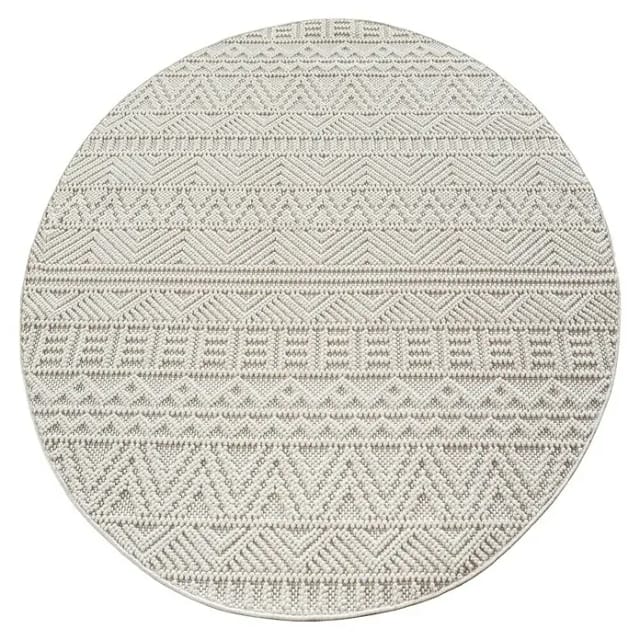Flachgewebeteppich Helix 2202 (Creme, Durchmesser: 160 cm, 100 % Polyester)