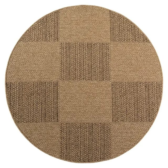 Outdoor-Teppich Timber 1405 (Beige, Durchmesser: 80 cm, 100 % Polypropylen)