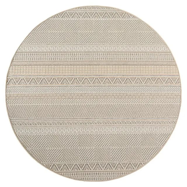 Outdoor-Teppich Desert 1303 (Beige, Durchmesser: 120 cm, 100 % Polypropylen)