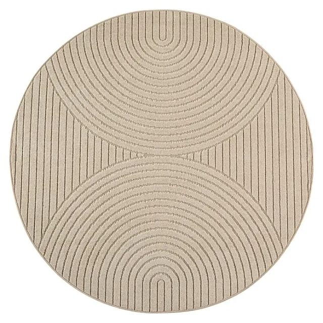 Outdoor-Teppich Nova I (Beige, Durchmesser: 160 cm, 100 % Polypropylen)