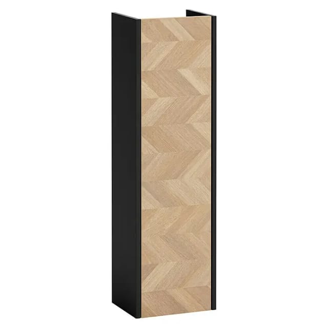 Schildmeyer Lorna Hängeschrank (B x T x H: 30 x 23,4 x 106 cm, Eiche/Schwarz, Matt)