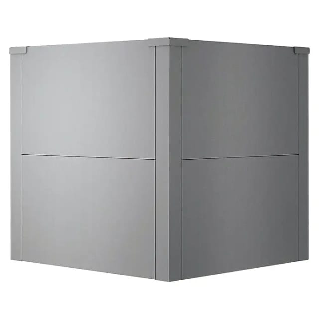 Metzler Hochbeet (50 x 50 x 50 cm, Stahl, Grau)