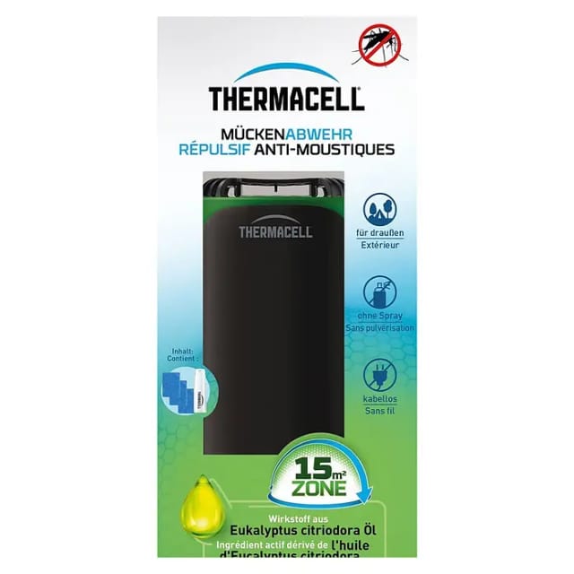 Thermacell Mückenabwehr-Verdampfer Protect schwarz-grün inkl. Wirkstoff