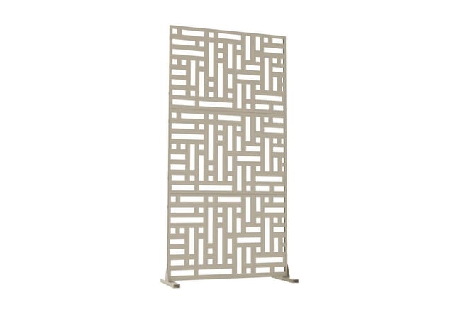 casa.pro Raumteiler, »Bernalda« Trennwand Stahl 180 x 90 cm Knoblauchbeige
